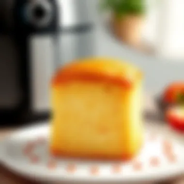 Golden Crust Airfryer Cake Delicious airfryer cake with a golden crust