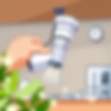 Aspirator filter installation