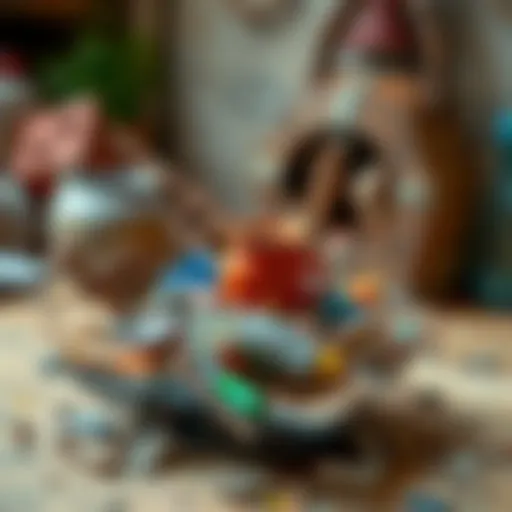 Creative upcycling project using discarded materials