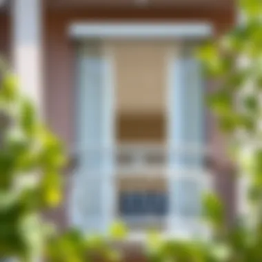 Elegant balcony with PVC closing showcasing modern design