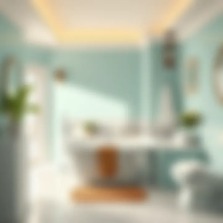 Luxurious Spa-Style Bathroom Luxurious spa-style bathroom with plush amenities and soothing colors