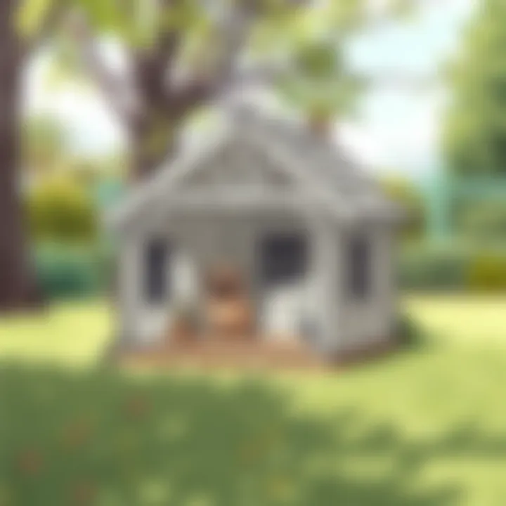 Doghouse Design Layout A well-designed doghouse sketch layout