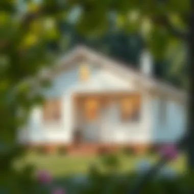 Aesthetic Appeal of a Painted Prefabricated Home A beautifully painted prefabricated home showcasing aesthetic appeal