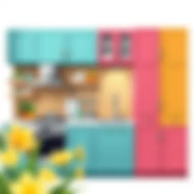 Vibrant Color Palette for Cabinets Vibrant color palette for kitchen cabinets