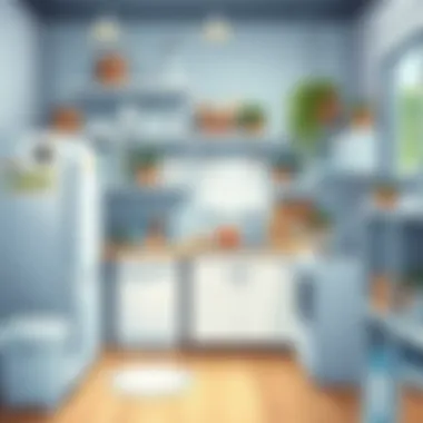 Creating an Efficient Workspace for Painting A clean and organized workspace for painting appliances