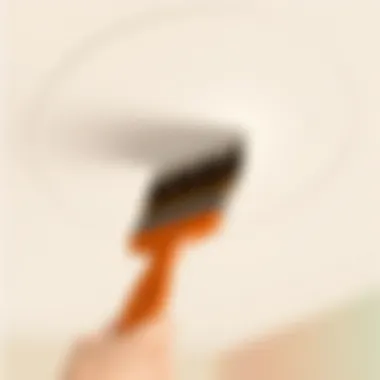 Brush techniques for ceiling painting