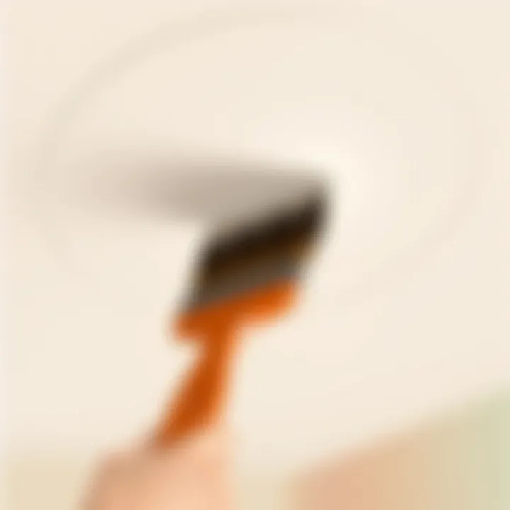 Brush techniques for ceiling painting