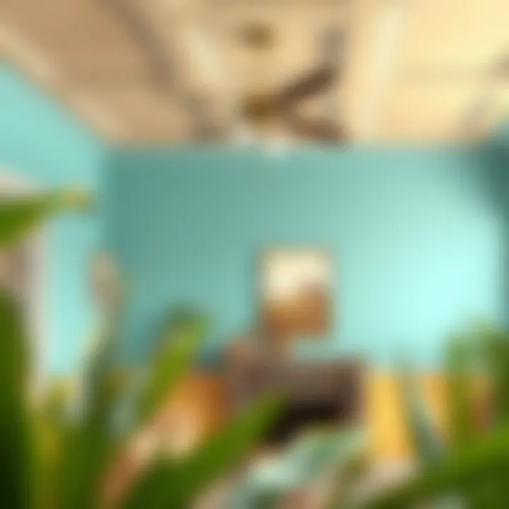 Color palette selection for ceiling painting