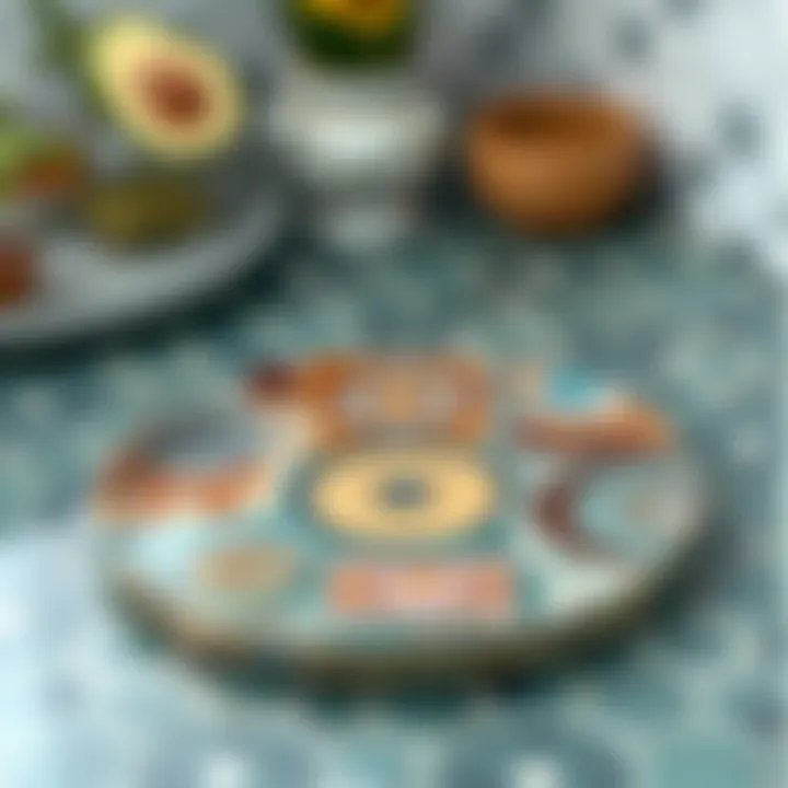 Creative Epoxy Design Patterns Creative epoxy design patterns on a tray