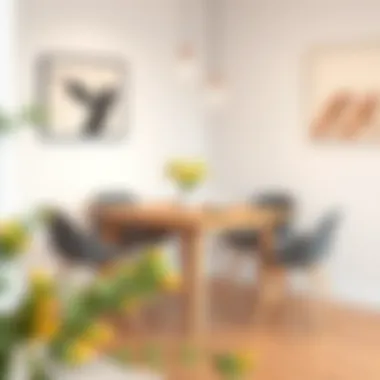 Compact Dining Table Design Elegant compact dining table for narrow kitchens