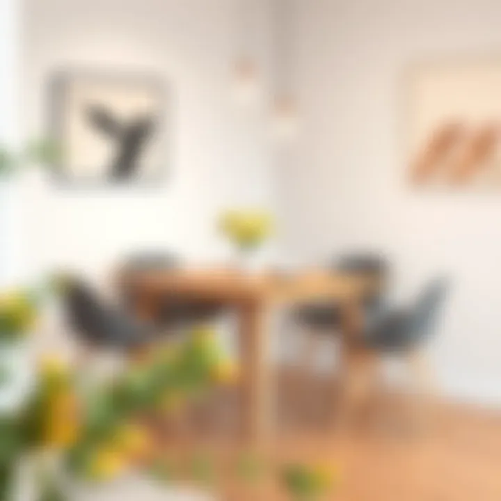 Compact Dining Table Design Elegant compact dining table for narrow kitchens