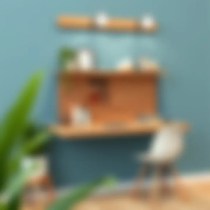 Wall-Mounted Table Concept Innovative wall-mounted table solution for space-saving