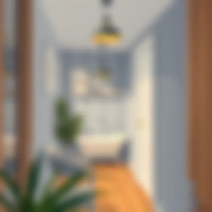 Creative lighting solutions for narrow rooms