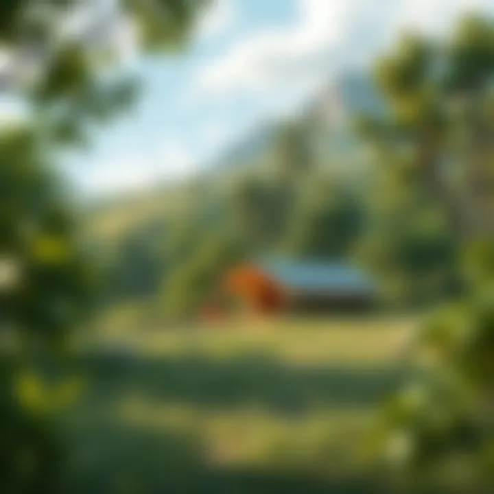 A serene camping spot surrounded by lush greenery