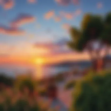 Stunning sunset view over Datça's natural landscape