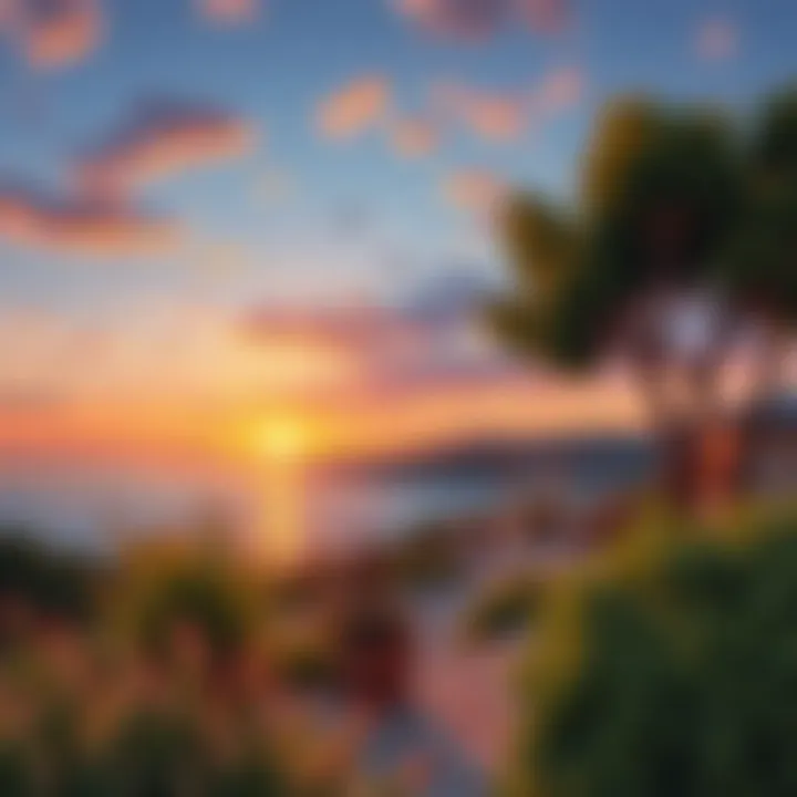 Stunning sunset view over Datça's natural landscape