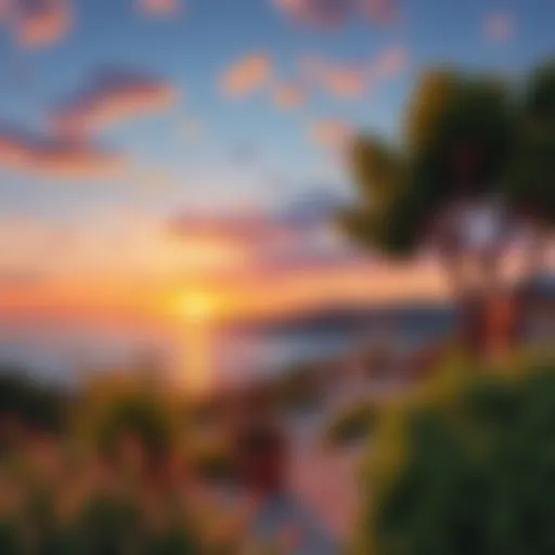 Breathtaking Sunset in Datça Stunning sunset view over Datça's natural landscape