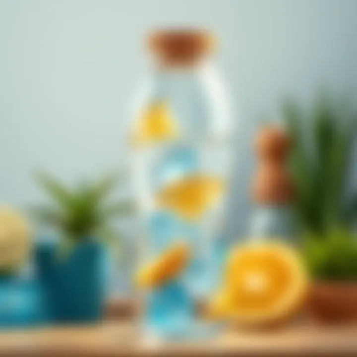 Detailed view of hydration in daily routines