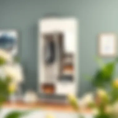 Functional wall-mounted vestiyer with storage solutions