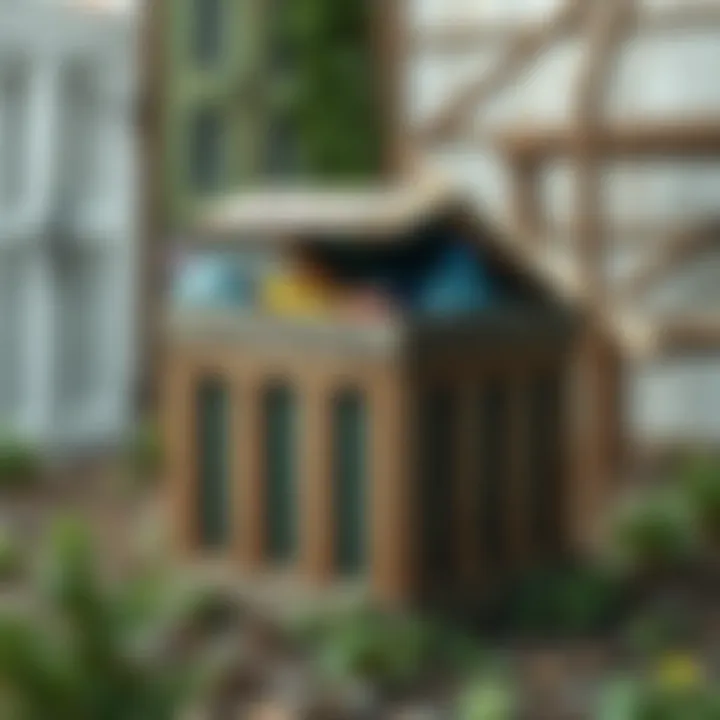 Completed handmade recycling box