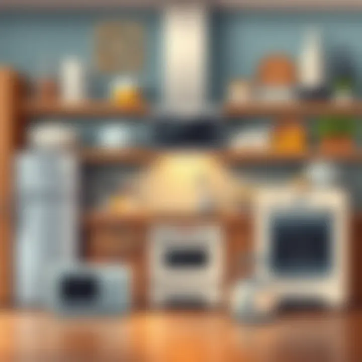 Collection of Modern Electric Kitchen Appliances Modern electric kitchen appliances collection