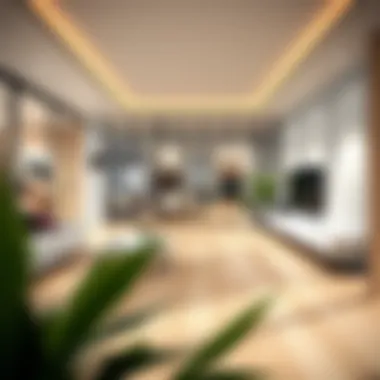 Light Laminate Flooring in Modern Settings Elegant light laminate flooring in a modern living room.