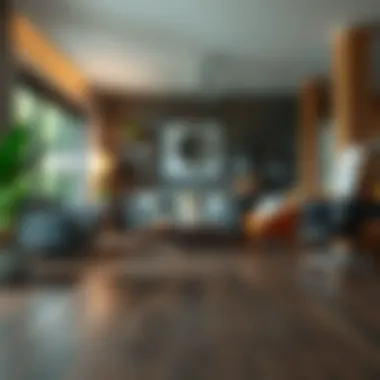 Dark Wood Laminate for Cozy Spaces Rich dark wood laminate flooring enhancing a cozy atmosphere.