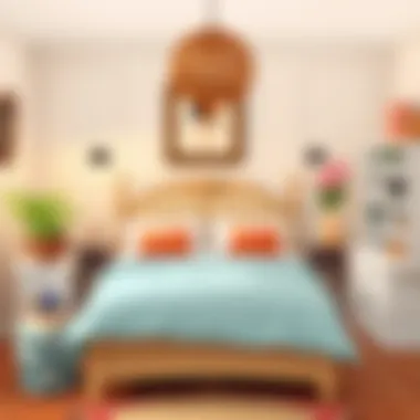 Charming Cozy English Bedroom A cozy bedroom reflecting the charm of English decor with a modern twist.