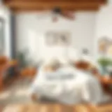 Cozy bedroom setup with essential furniture