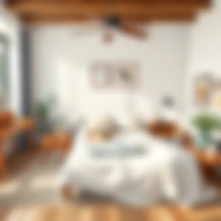 Cozy bedroom setup with essential furniture