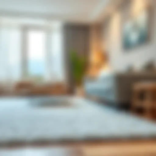 A clean and fresh carpet in a living room