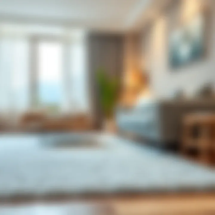 Freshly Cleaned Carpet in Living Room A clean and fresh carpet in a living room