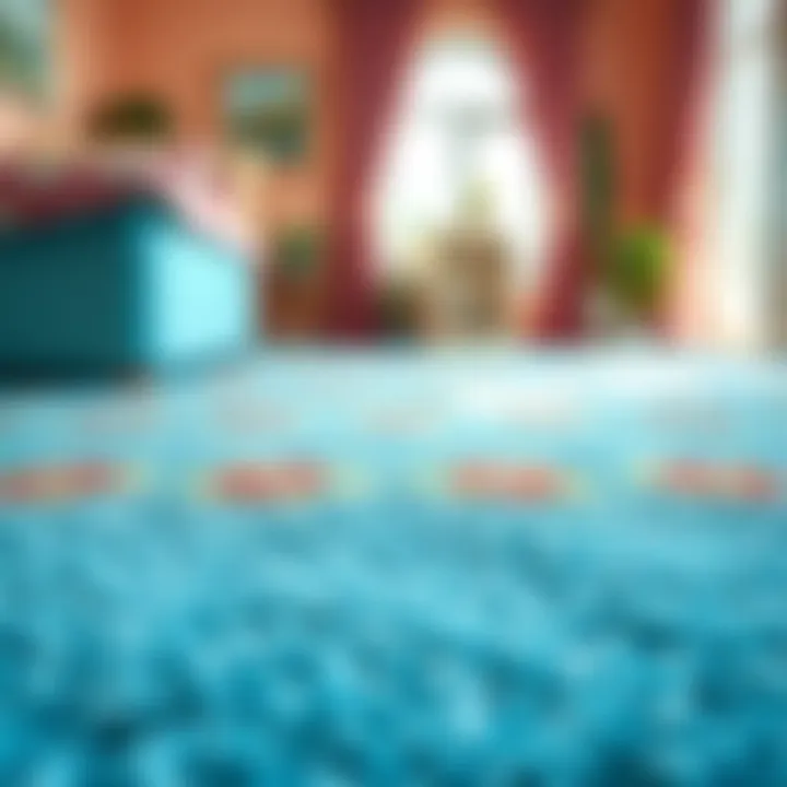 Vibrant Carpet After Cleaning A vibrant carpet after effective cleaning