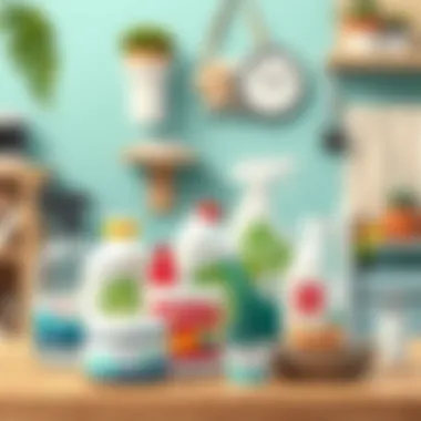 A collection of commercial odor-neutralizing products