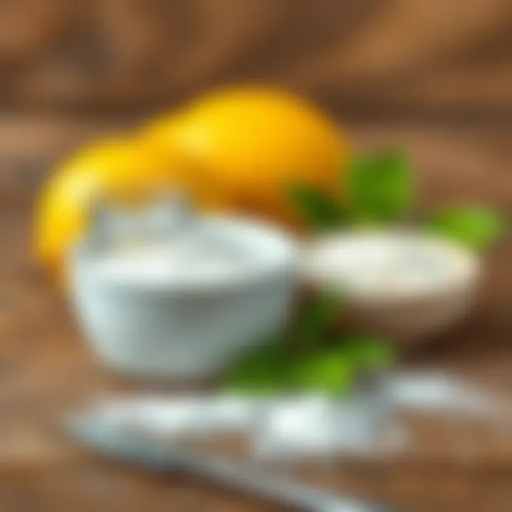 Natural ingredients like lemon and baking soda for odor removal