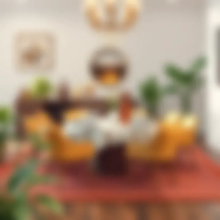 Celebration Ready: Versatile Table Design Expandable dining table set up for a festive occasion.