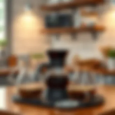 Essential Tools for Brewing Perfection Elegant coffee brewing equipment on a countertop