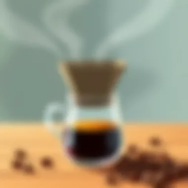 The Art of Enjoying Filter Coffee A steaming cup of freshly brewed filter coffee