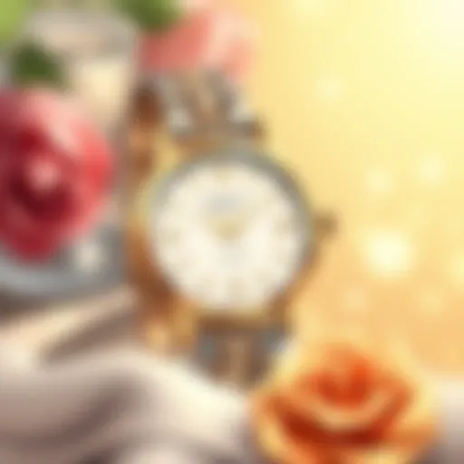 Elegant watch gift for a romantic occasion