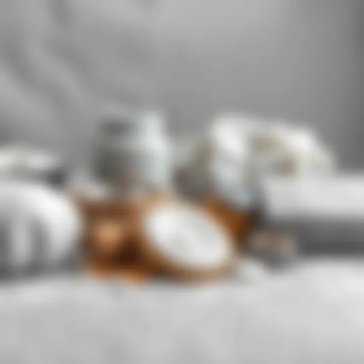 Materials for Creating Silver Gray Color An arrangement of materials used to create silver gray color.