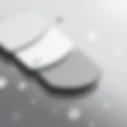 A palette showcasing various shades of silver gray.