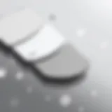 Color Palette of Silver Gray Shades A palette showcasing various shades of silver gray.