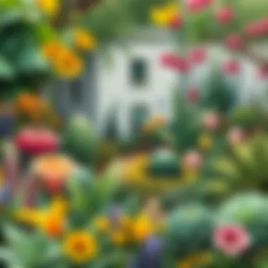 An engaging garden filled with diverse plants