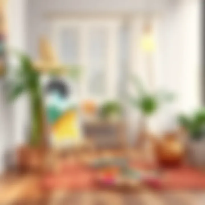 A serene painting setup with colorful palettes