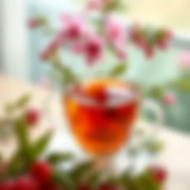 Cup of Linden Tea Ready to Enjoy Linden tea served in a cup