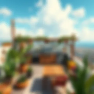 Inspiring DIY rooftop kitchen design with vibrant aesthetics