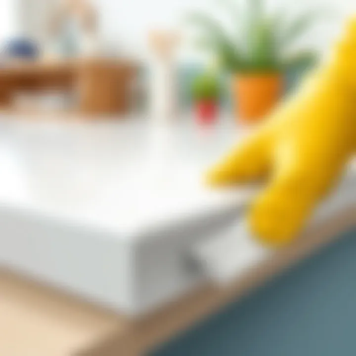 Clean surface after adhesive removal