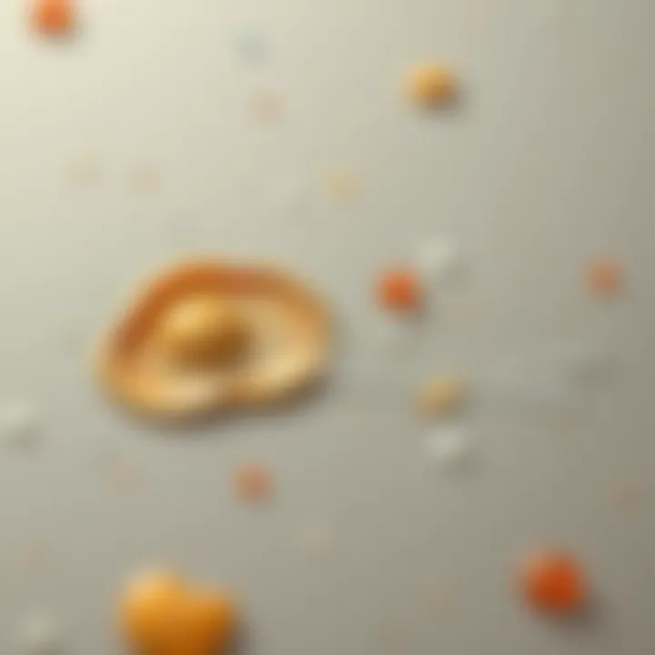 Close-up of a surface covered in adhesive residue