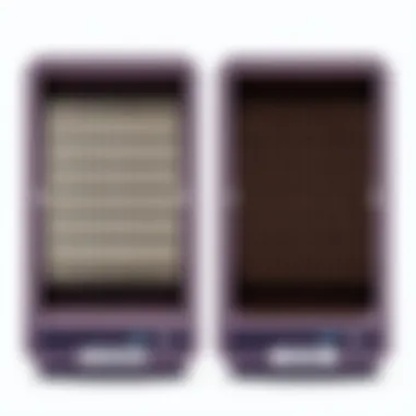 Clean aspirator filter before and after