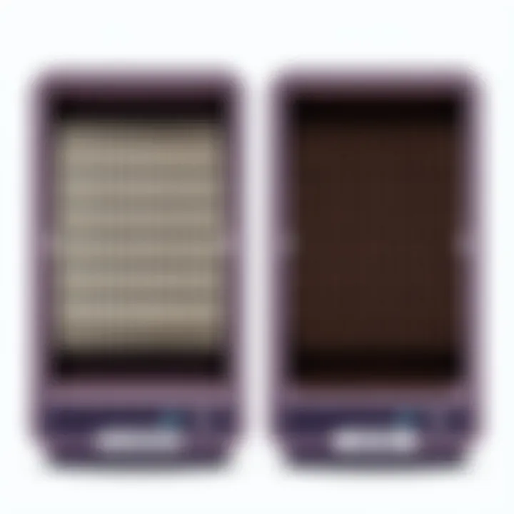 Clean aspirator filter before and after